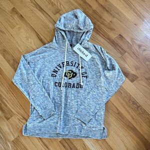University of Colorado UC Super Soft Gray Hoodie, Size Small
